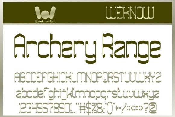 Archery Range: A Modern Gothic Font for Branding