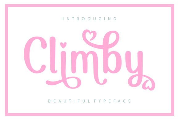 Climby: A Handwritten Font with Heart for Creative Makers