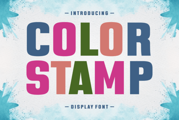 Color Stamp Font for Bold, Whimsical Campaign Design