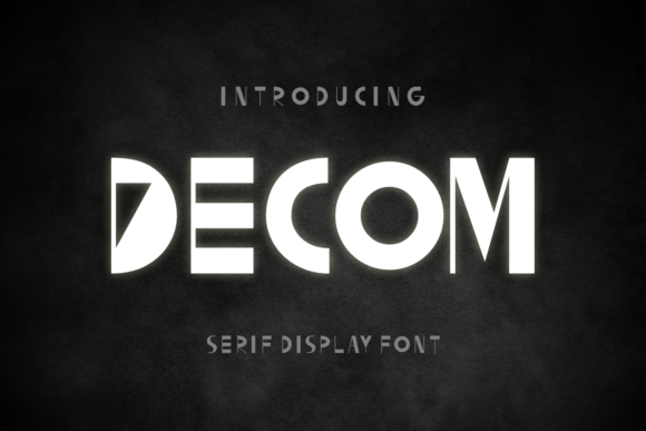 Decom: A Modern Display Font for Web Design