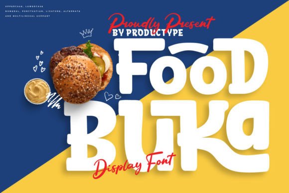 Food Buka: A Bold Display Font for Food and Beverage Branding