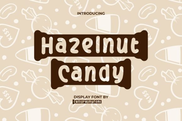 Hazelnut Candy Font for Playful Branding and Social Media Design