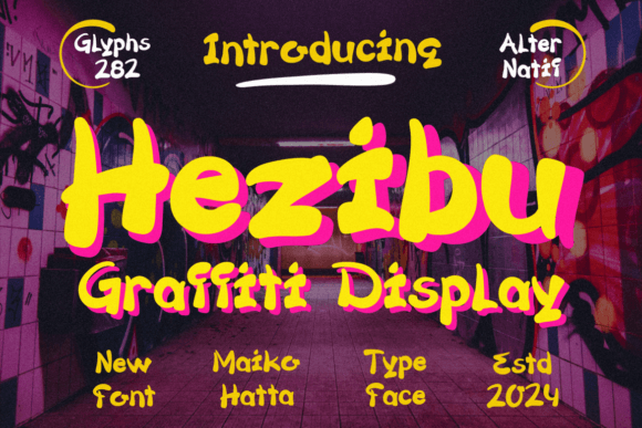 Hezibu: A Bold Display Font for Modern Web Design