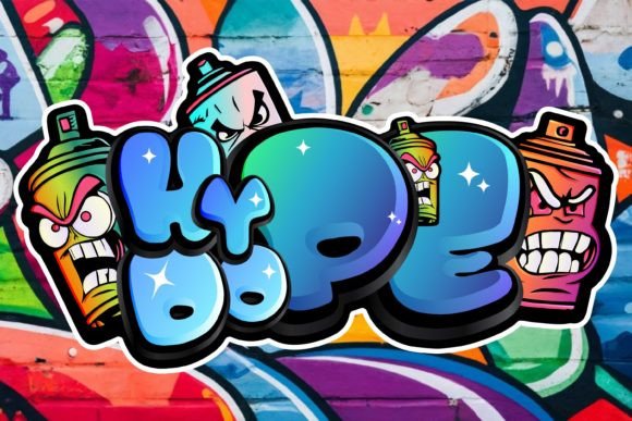 Hype Dope: A Graffiti-Style Font for Bold Digital Branding