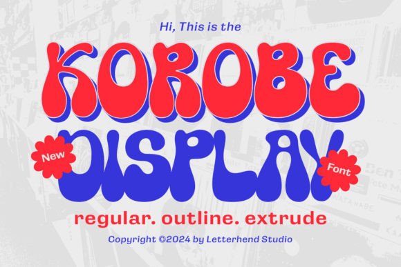 Korobe Font for Playful Branding and Eye-Catching Designs