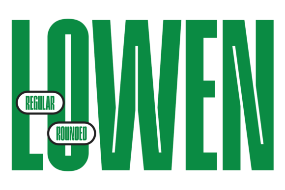 Lowen: A Modern Display Typeface for Bold Branding