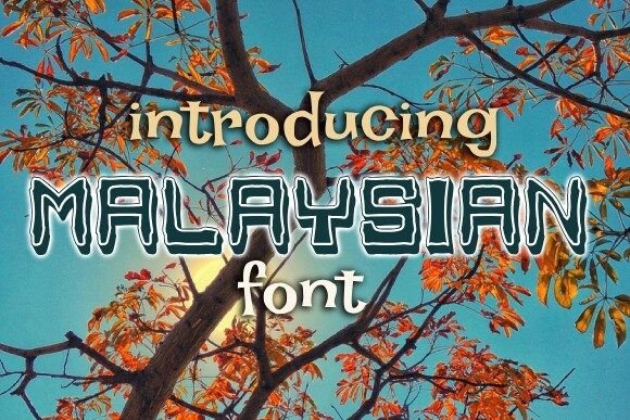 Malaysian Font for Eye-Catching Editorial Designs
