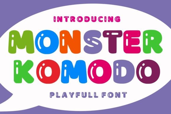 Monster Komodo: A Playful Display Font for Bold Branding