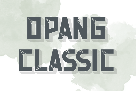 Opang Classic Display Font for Bold Branding