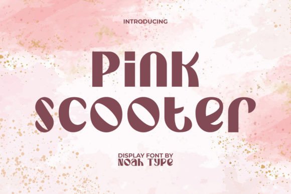 Pink Scooter Font for Bold Campaign Design