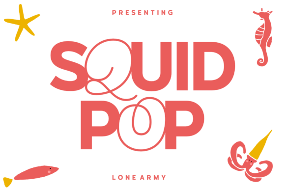 Squid Pop Font for Creative Craft and Design Projects