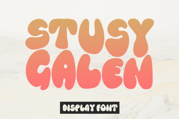 Stusy Galen: A Playful Display Font for Creative Projects
