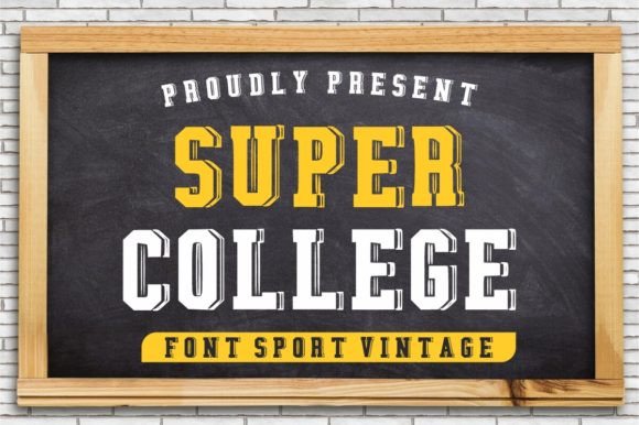 Super College Font for Bold Web Design and Branding