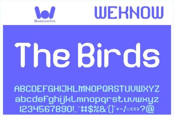 The Birds: A Quirky Display Font for Bold Branding