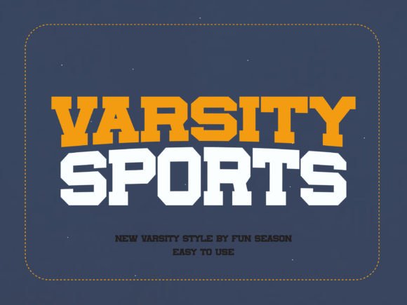 Varsity Sports Font for Branding and Design Projects