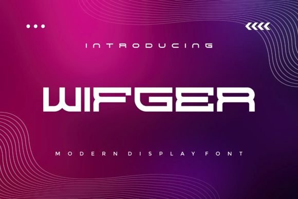 Wifger: A Bold Display Font for Creative Branding