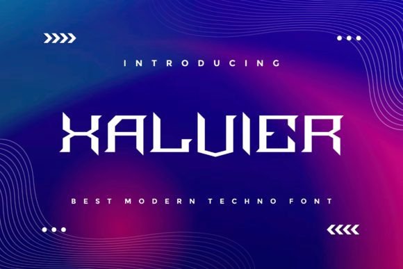 Xalvier: A Modern Display Font for Creative Makers