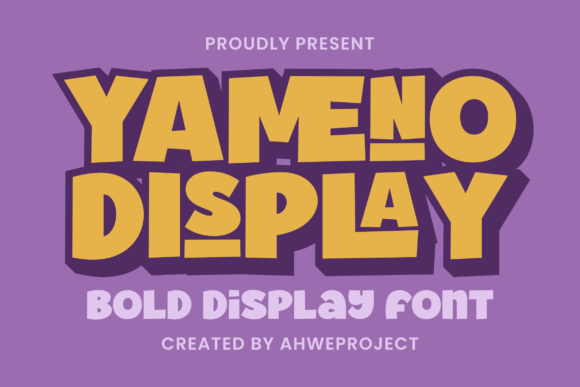 Yameno: A Bold Display Font for Creative Makers